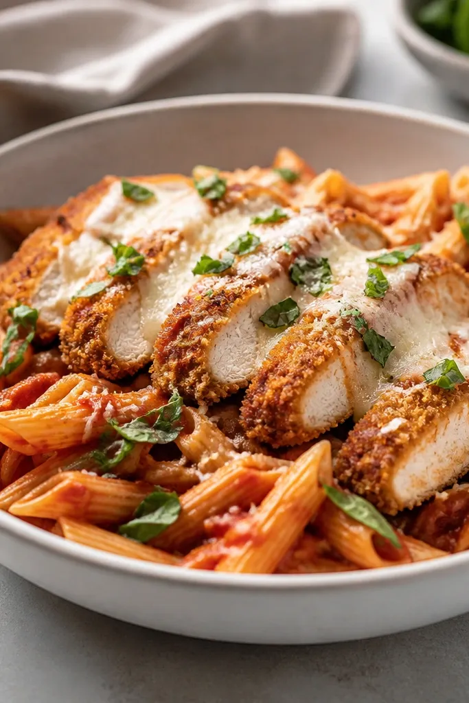 Modern Chicken Parmesan Pasta