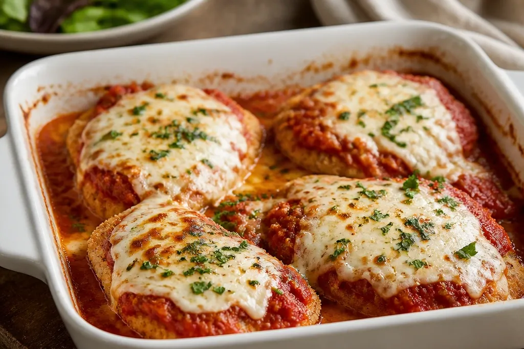 Budget Baked Chicken Parmesan