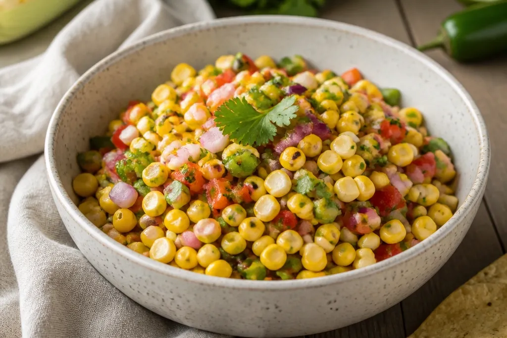 Cozy Fresh Corn Salsa Style