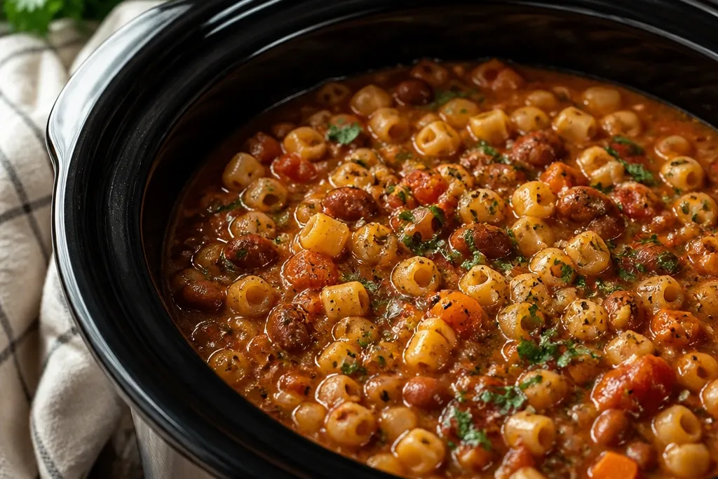Crockpot Pasta Fagioli: Low and Slow All Day for Maximum Flavor
