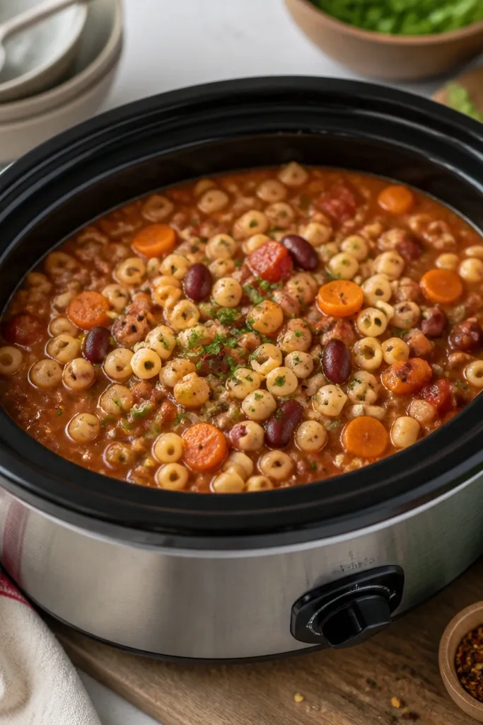Crockpot Pasta Fagioli: Low and Slow All Day for Maximum Flavor