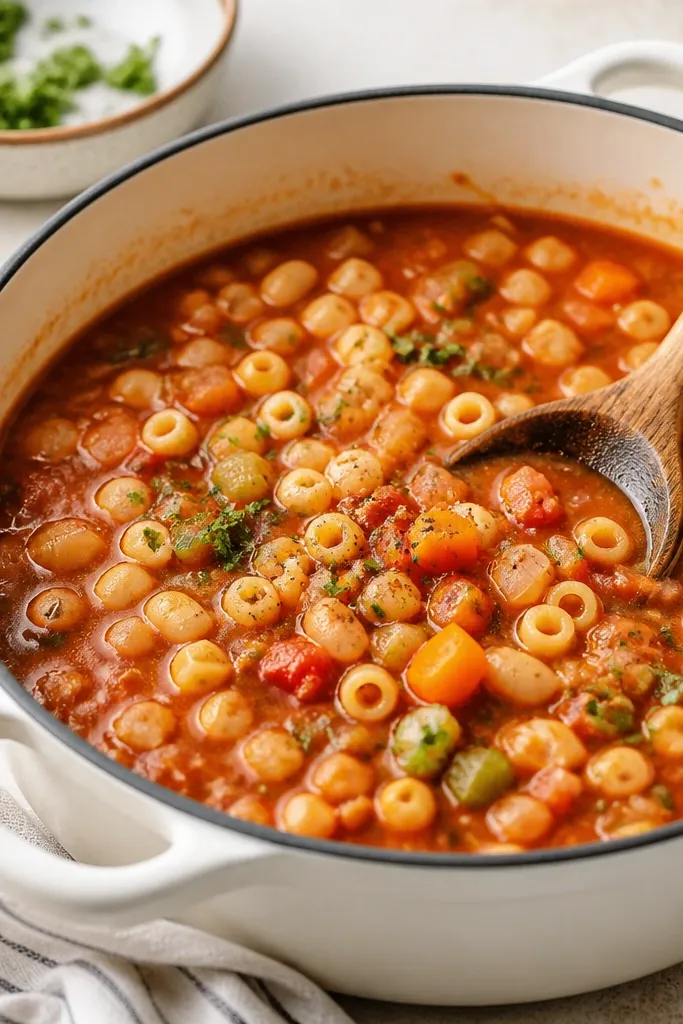Easy Pasta Fagioli Soup Ready in One Pot With Minimal Effort
