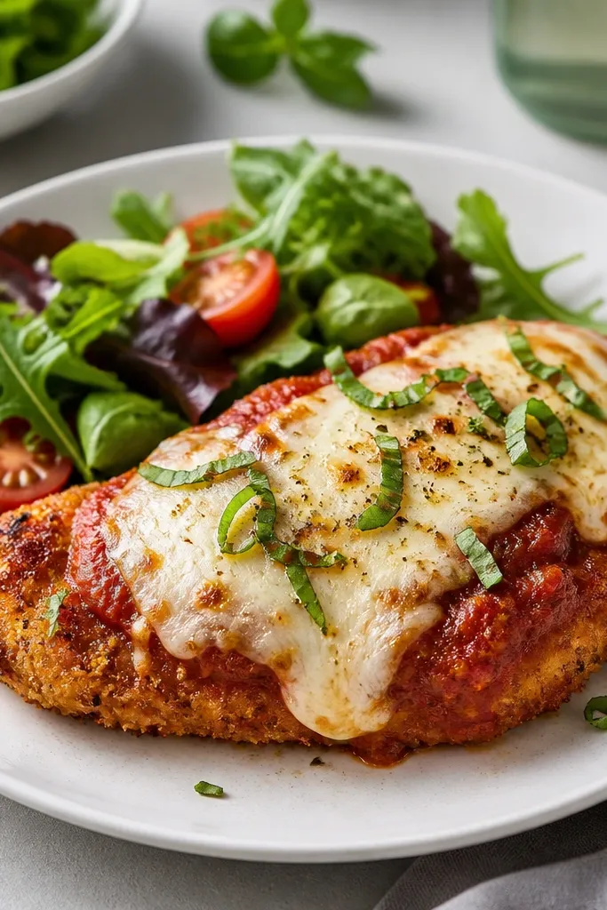 Aesthetic Healthy Chicken Parmesan