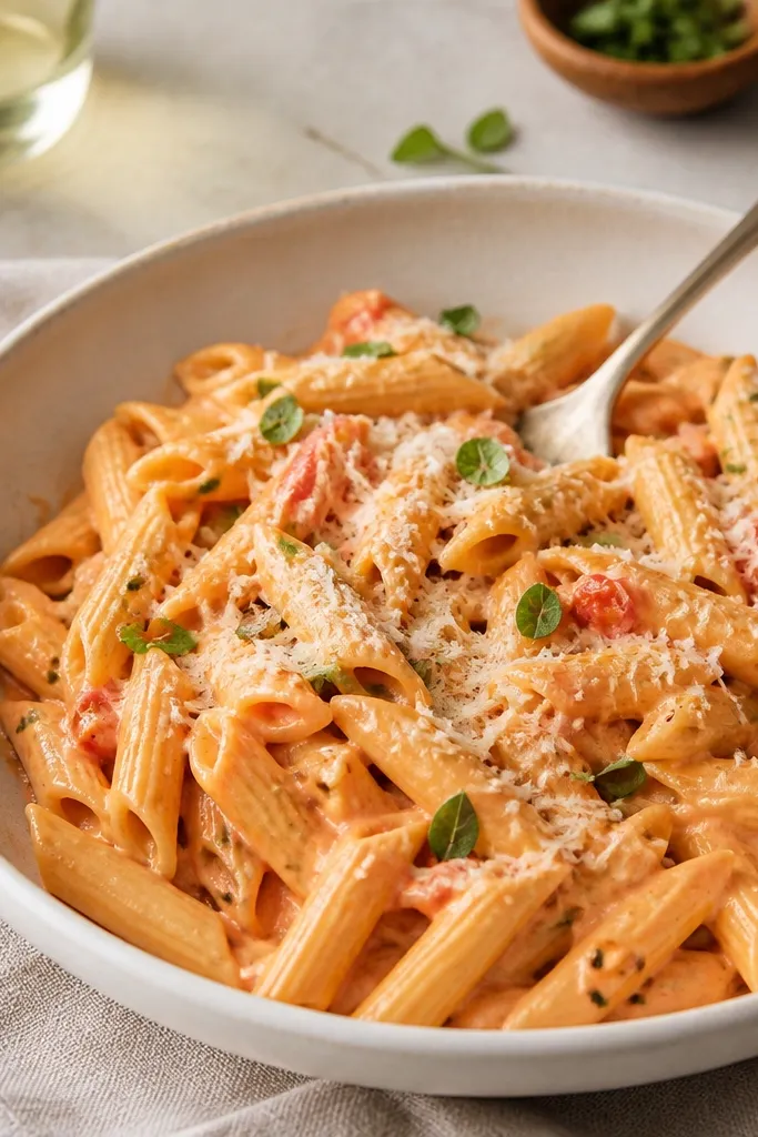 Healthy Vodka Pasta Light and Creamy