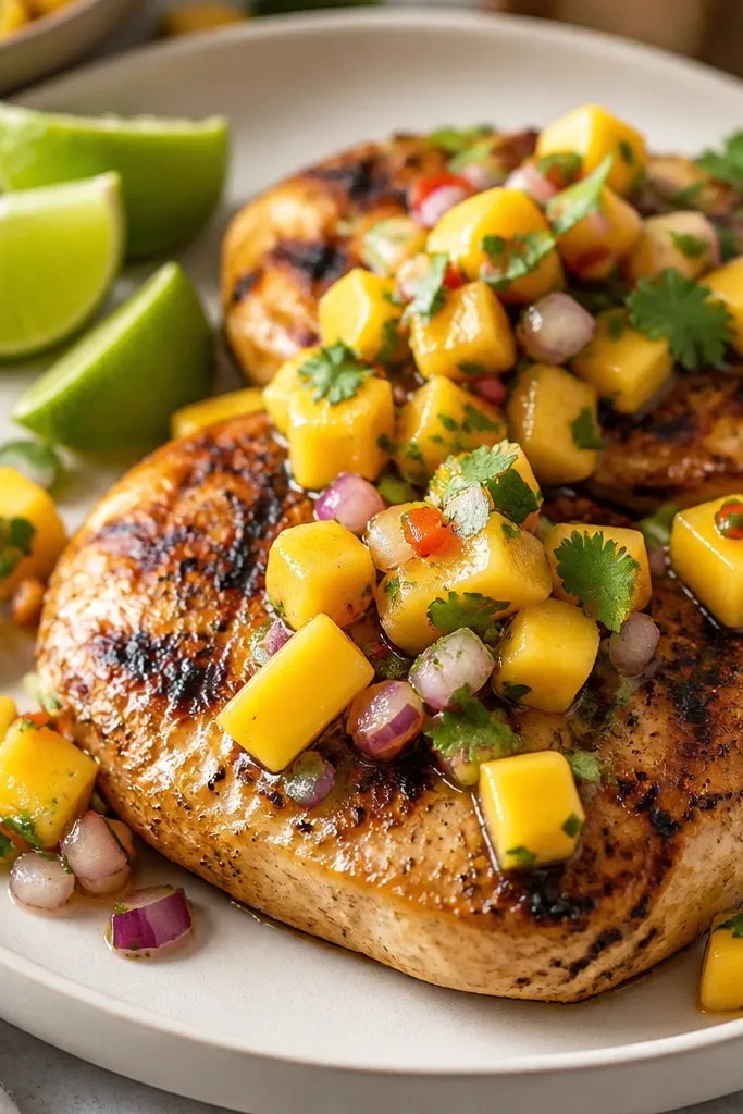 Juicy Chicken With Fresh Mango Salsa for Weeknights