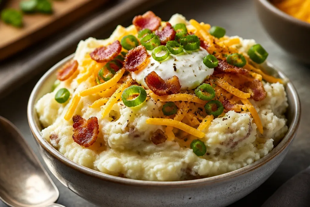 Loaded Mashed Potatoes Piled High With All the Good Stuff