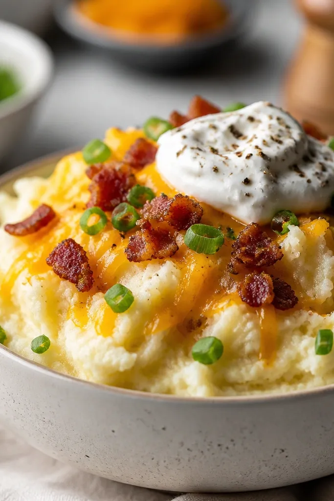Loaded Mashed Potatoes Piled High With All the Good Stuff