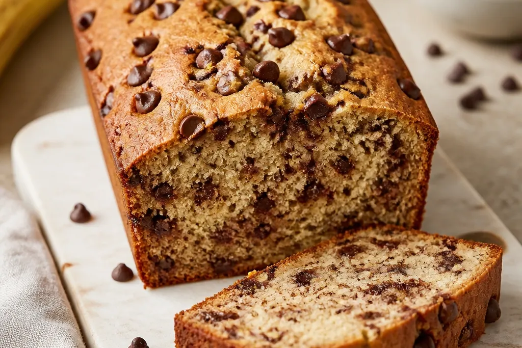 Low Maintenance Chocolate Chip Banana Bread