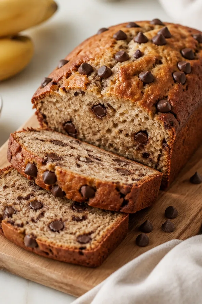 Low Maintenance Chocolate Chip Banana Bread