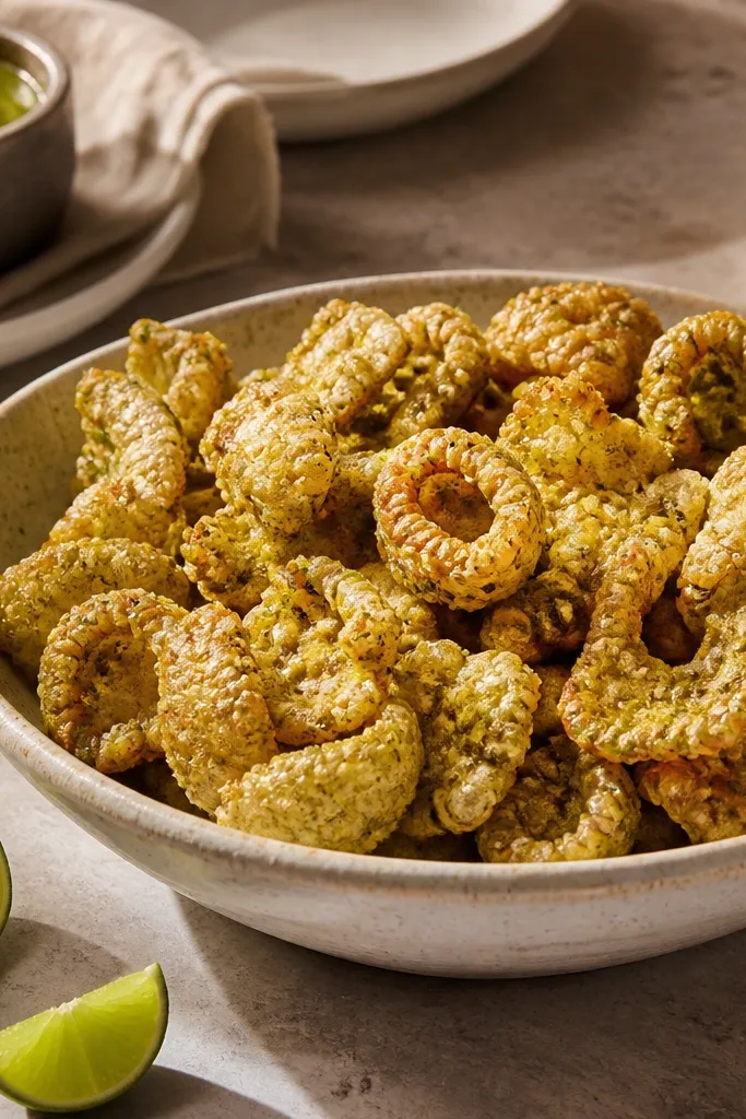 Luxe High End Salsa Verde Chicharrones