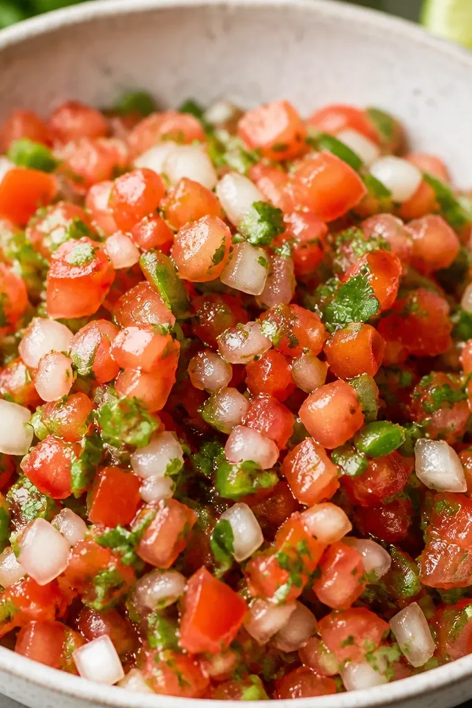 A close-up where cumin specks are visible and evenly distributed, not clumped. The salsa looks brighter around the edges.