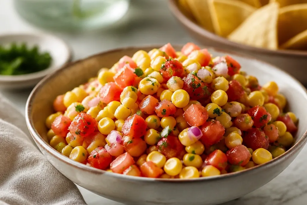 Luxe High End Tomato Corn Salsa