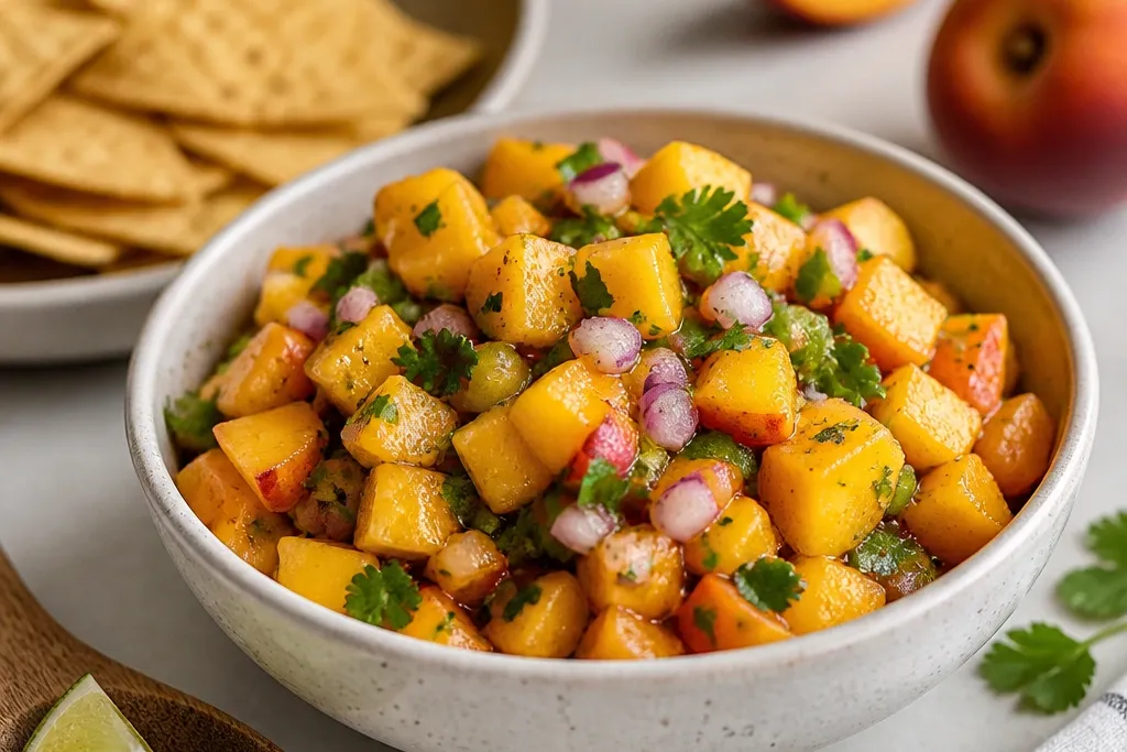 Peach Mango Salsa Recipe for Cozy Summer Nights