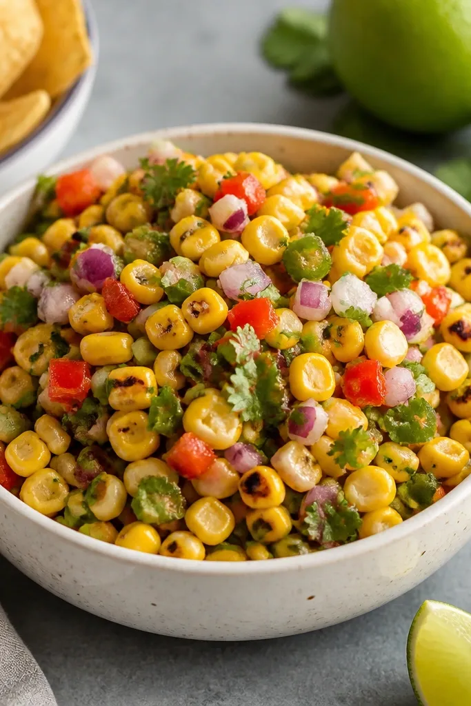 Quick Easy Grilled Corn Salsa