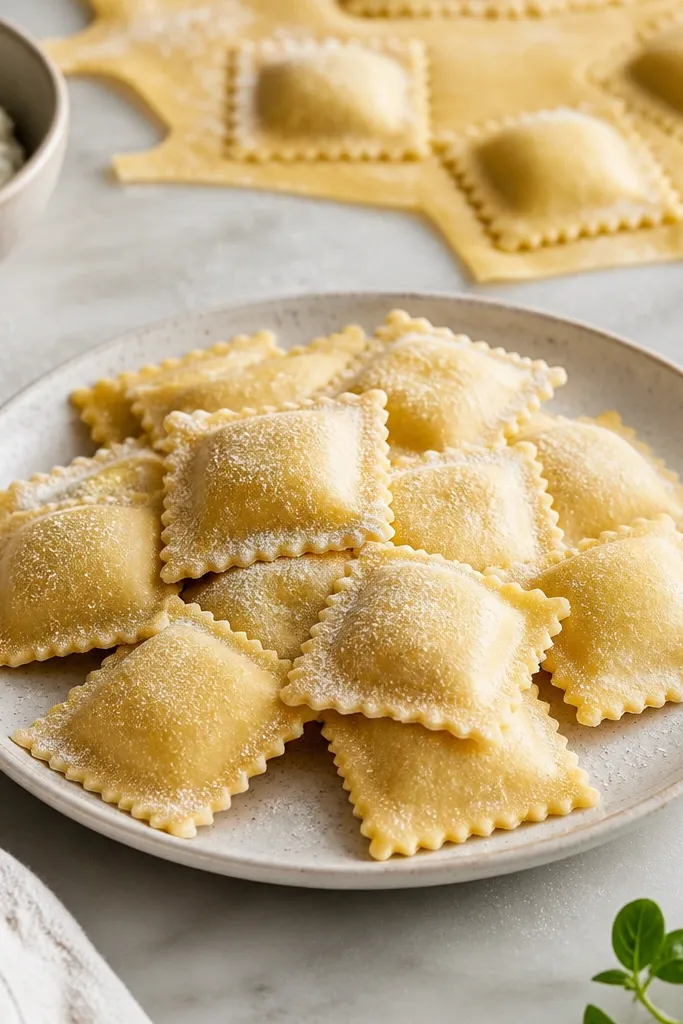 Small Space Homemade Cheese Ravioli