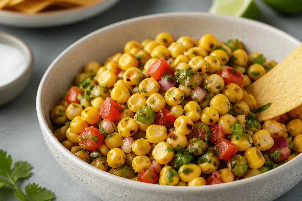 Small Space Roasted Corn Salsa