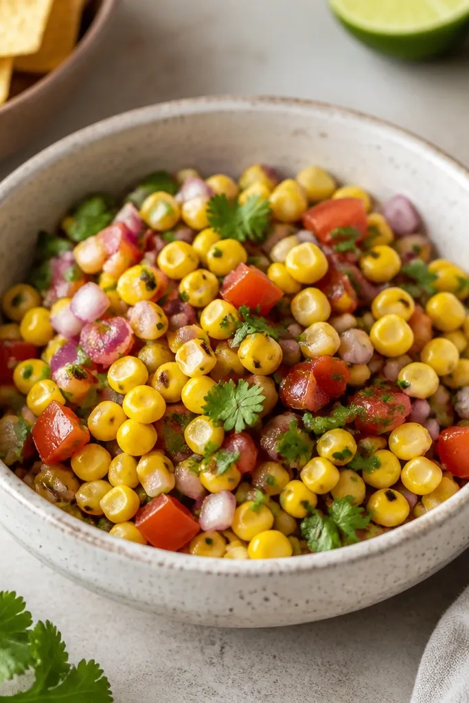 Small Space Roasted Corn Salsa
