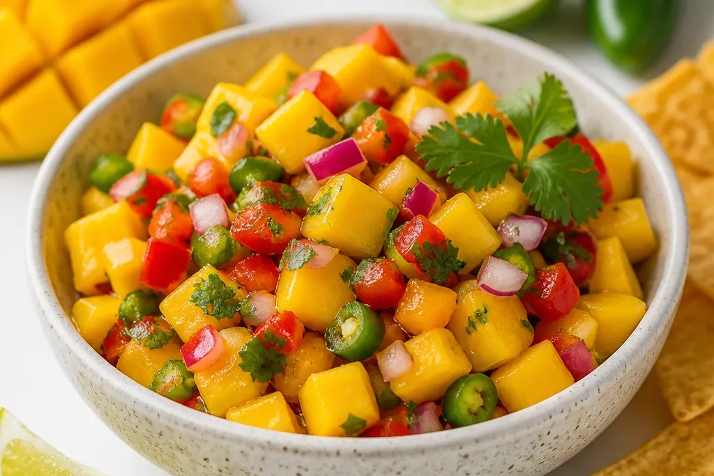 Spicy Mango Salsa Recipe Quick and Easy