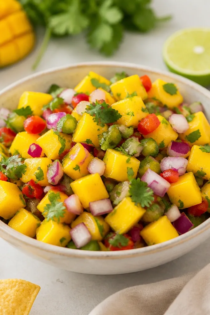 Spicy Mango Salsa Recipe Quick and Easy