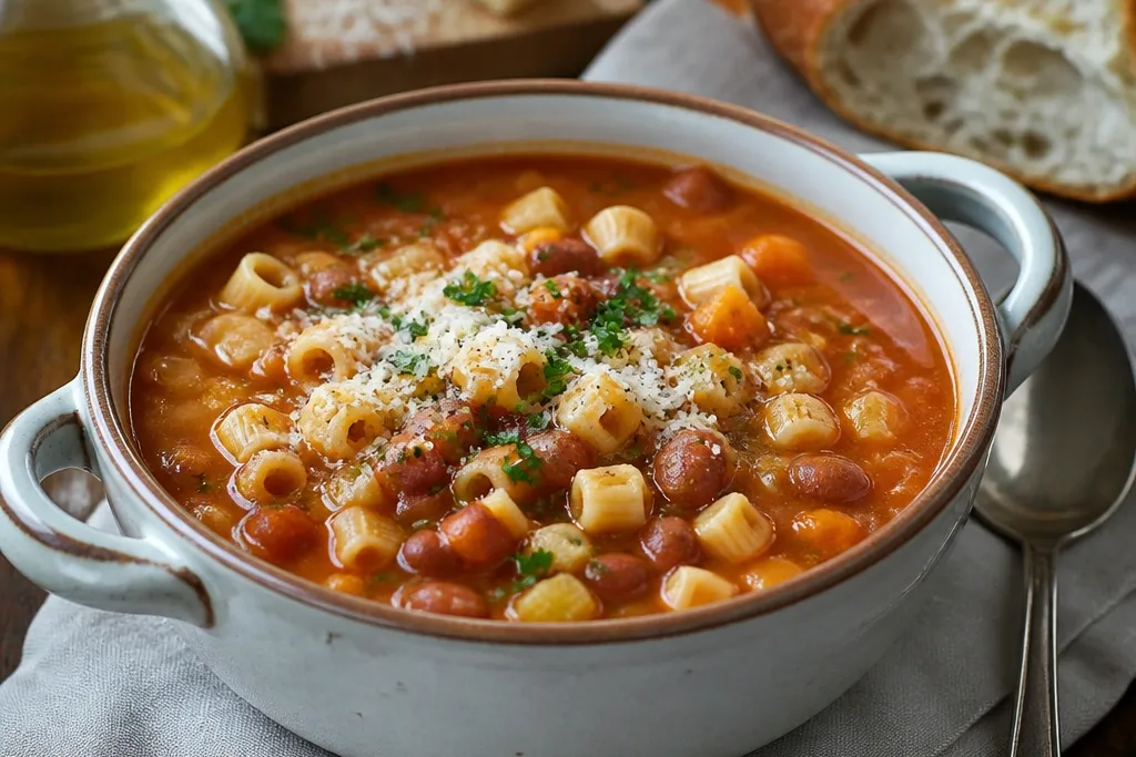 Traditional Pasta Fagioli Made the Old-School Italian Way