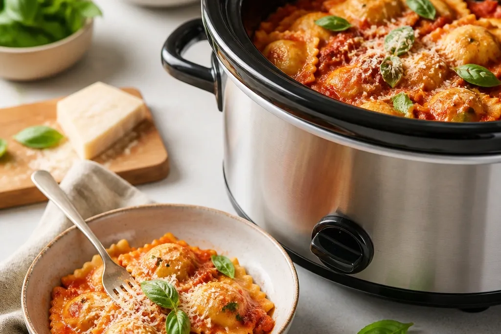 With Storage Crockpot Cheese Ravioli